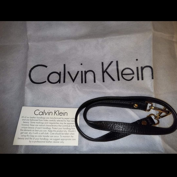 Calvin Klein Two-Toned Leather Handbag - Picture 5 of 5
